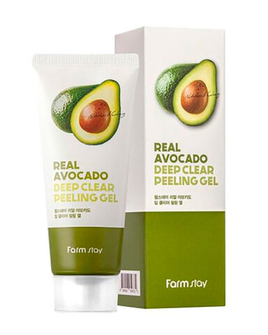 FarmStay Real Avocado Deep Clear Peeling Gel - Гель отшелушивающий с экстрактом авокадо