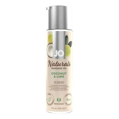 Массажное масло с ароматом кокоса и лайма JO Naturals Coconut & Lime - 120 мл. - System JO JO Naturals JO40125