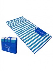 Пляжный коврик с ручками для переноски, цвет синий, 90х170 см