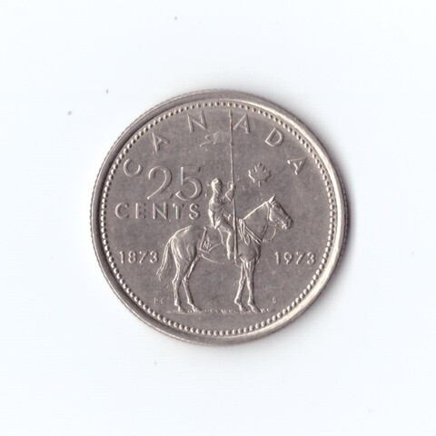 Канада 25 центов 1973 г XF