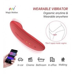 Вибратор Magic Motion NYX, красный