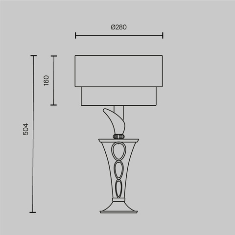 Настольная лампа Maytoni Lillian H311-11-G
