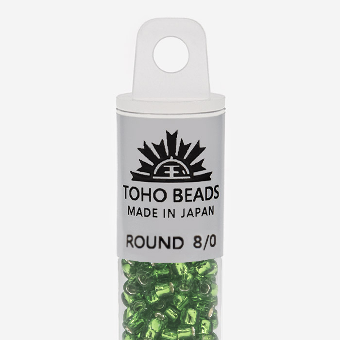 Японский бисер TOHO Round 8/0 (№27), с внутренним серебрением, прозрачный