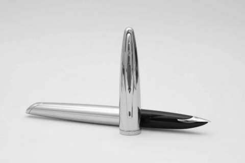 Ручка перьевая Waterman Carene Deluxe Silver Meridians CT, F (S0700170)
