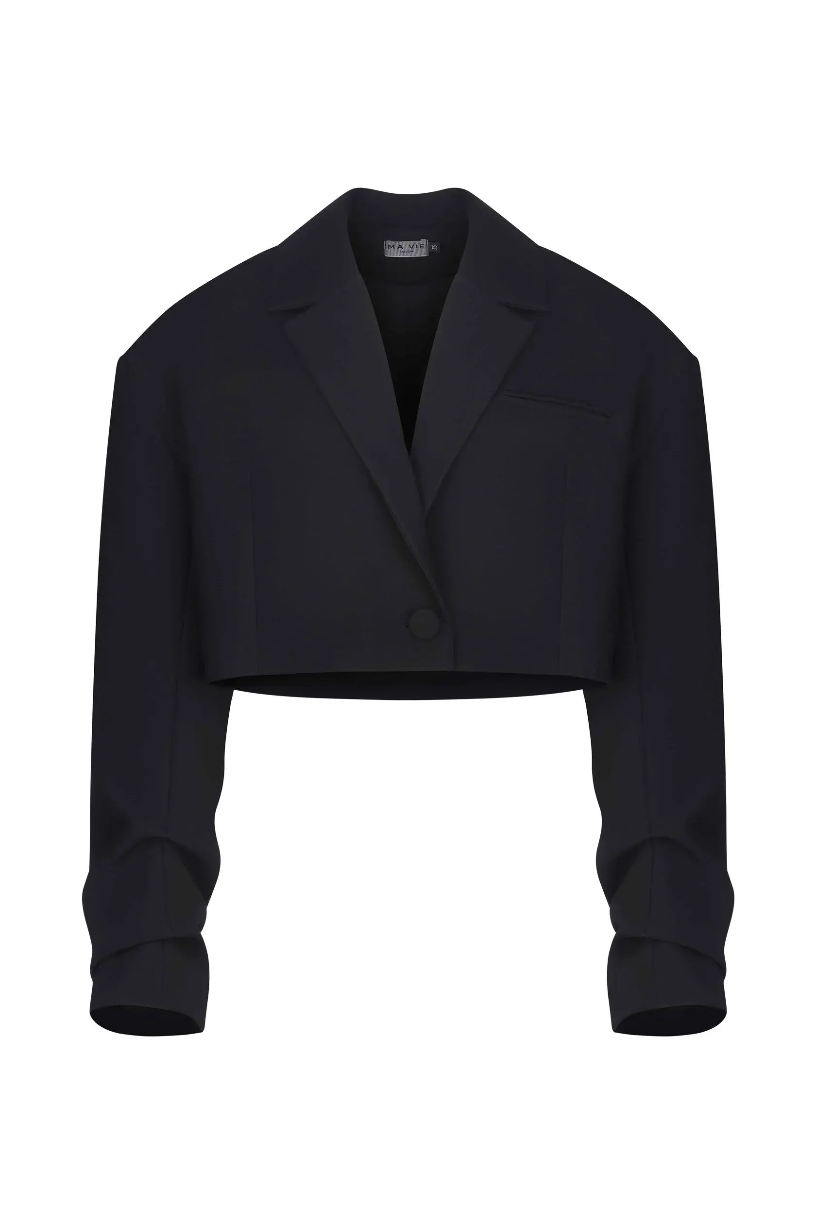 Укороченный жакет, Черный