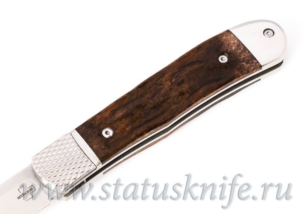 Нож Boker 01BP0029 Hidden Release Trapper Appaloosa Bone