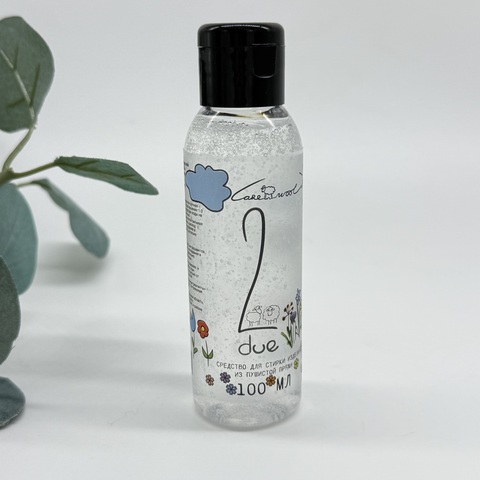 DUE средство для стирки вязаных изделий из пушистой пряжи, полевые травы, 100мл