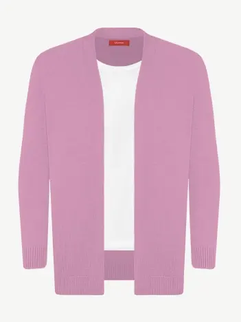 Кардиган с планкой из шелка