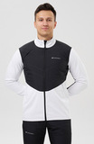 Премиальный костюм для лыж и зимнего бега Nordski Hybrid Pro 2.0 White/Black мужской
