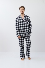 Пижама мужская со штанами ARUELLE ADRIAN | Черный + белый