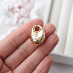 Подвеска с Капля, 25*18 мм, позолота, П813