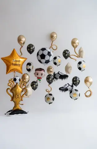 Сет гелиевых шаров Футбол - Нашему чемпиону