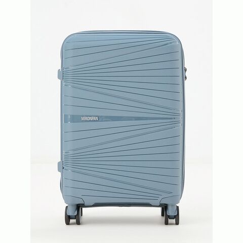 Чемодан MIRONPAN полипропилен Серо-голубой (Чемодан цвета неба) (S + ) 58х39х22 см/2,6 кг/48 л (распродажа)