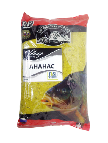 VF Карп ананас ( крупная фракция) 0,9кг/10шт/уп цвет прикормки светло-жёлтый