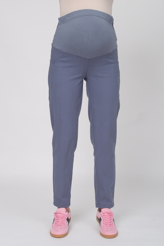 Брюки для беременных 16465 серо-голубой