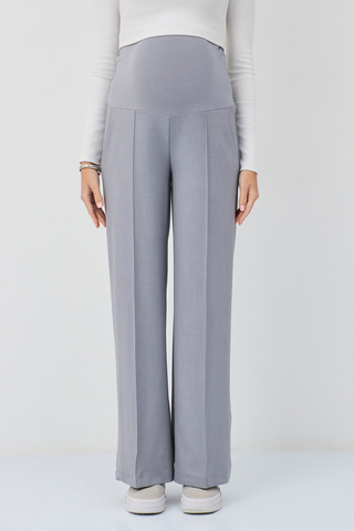 Брюки для беременных 18463 светло-серый