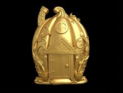 Силиконовый молд № 437 Домик 2 D( серия домики для гномов и фей)