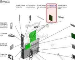 Ricoh Bicu:ass'y:(pcb10) original D0E15114