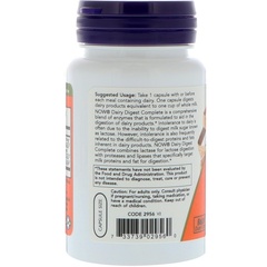 Now Foods, Dairy Digest Complete, 90 растительных капсул