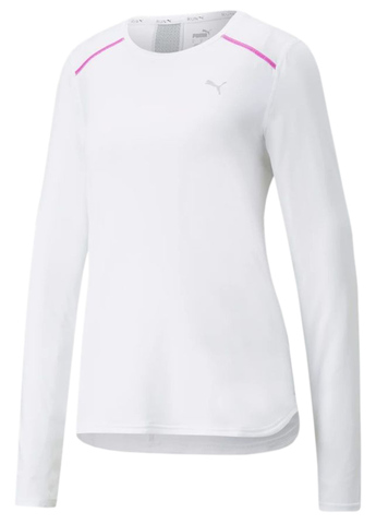 Женская теннисная футболкаPuma Run Cloudspun Marathon Long Sleeve - puma white