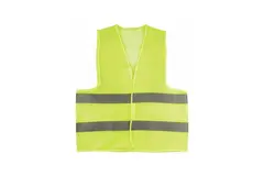 Жилет сигнальный желтый, 2 горизонтальные полосы, 60 гр., размер XXXL, 12124М