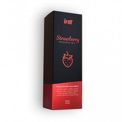 Гель съедобный для интимного массажа Intt Strawberry Massage Gel 30 мл, клубника