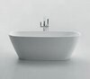 BelBagno BB72-1700-W0 Отдельностоящая, прямоугольная акриловая ванна в комплекте со сливом (донным клапаном) цвета хром, без перелива 1700x780x600