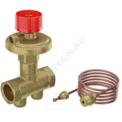 Клапан балансировочный автомат латунь R206C-1 Ду 20 Ру25 ВР Kvs=2.4м3/ч Giacomini R206CY224