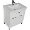 Aquanet 176900 Компл.2 - Тумба Гретта 75 цв.белый ящ.2 дв.(176900)