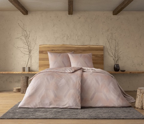 Постельное белье 1.5 спальное Estella Quinn altrosa розовое