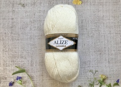 Пряжа ALIZE "Lana Gold Classic". 62 молочный