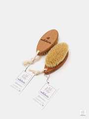 Щетка для сухого массажа тела, средняя жесткость, 30 x 6 x 3,5 см, Milateria