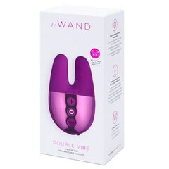 Фиолетовый вибратор с ушками Le Wand Double Vibe - 