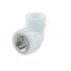 Угольник PP-R комбинированный белый Дн 25х1/2" ВР VALFEX 10125125