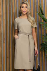 Платье Европейский шик НЬЮ (бежевое) П13438-19М LT Collection