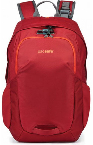 Картинка рюкзак городской Pacsafe Venturesafe 15L G3 красный - 1