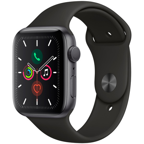 Смарт-часы Apple Watch Series 5 40mm Space Gray Case with Black Sport Band(MWV62RU/A)