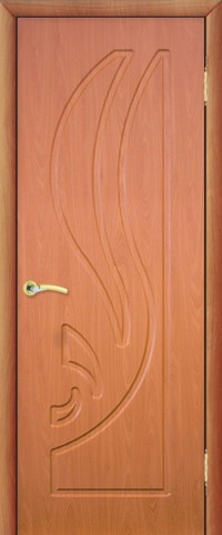 Дверь Сибирь Профиль Лилия, цвет миланский орех, глухая