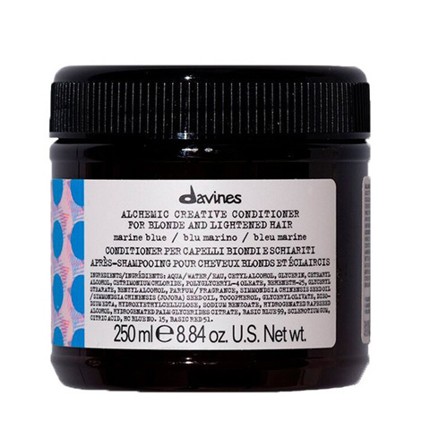 Davines ALCHEMIC: Оттеночный кондиционер для натуральных и окрашенных волос, приглушенный синий (Conditioner For Natural And Coloured Hair (marine blue))