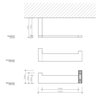 Decor Walther 0590500 Decor Walther Brick TPH1 Держатель туалетной бумаги, подвесной, цвет: хром