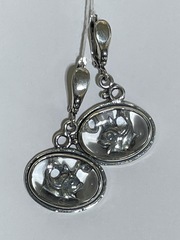 Дельфин (серьги из серебра)