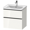 Duravit D-Neo Тумбочка подвесная, 625x634x452, 1 ящик, цвет: белый высокоглянцевый DE435402222