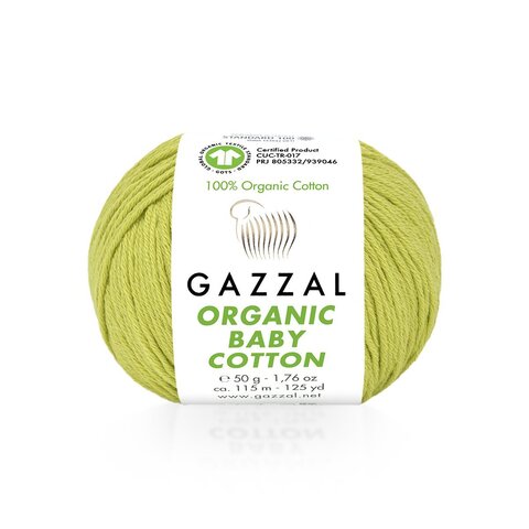 GAZZAL ORGANIC BABY COTTON (100% органический хлопок, 50гр/115м)