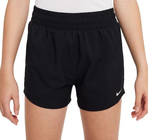 Детские шорты Nike Dri-Fit One High-Waisted Woven Training Shorts - black/white