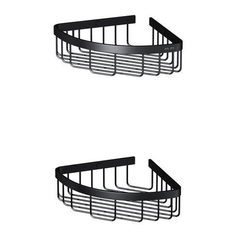 Am.Pm A7452222 Sense L Корзина для душа угловая двухъярусная. черный