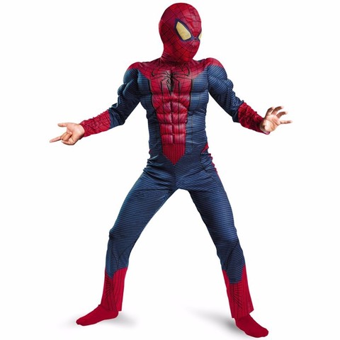Человек паук костюм детский с мускулами