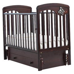 Кровать детская К-2002-24м "Джулия" (Бабочка) маятник универсальный (белая)