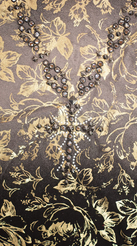 The Saints Sinphony | Футболка мужская FLORAL CHAIN TS2708 крест из страз спереди