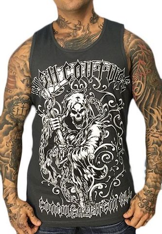 Rush Couture | Майка мужская Hell Bent Gray RC028 перед