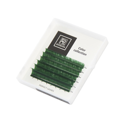 Цвет.ресницы BARBARA (зеленые) МИКС (6 линий) D 0.07 7-12mm